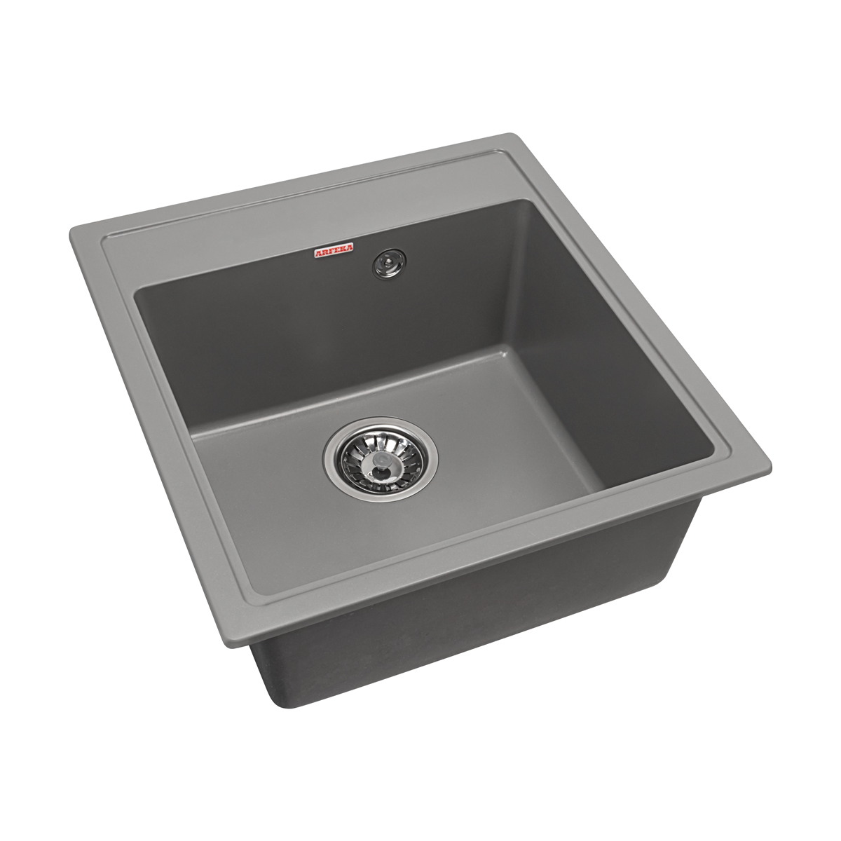 мойка кухонная arfeka dalago 47 shadow grey, серый