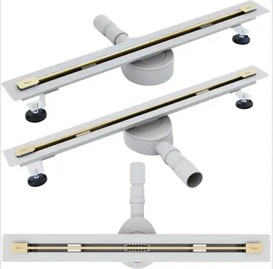 душевой лоток rea neo slim gold pro 60 золото матовое
