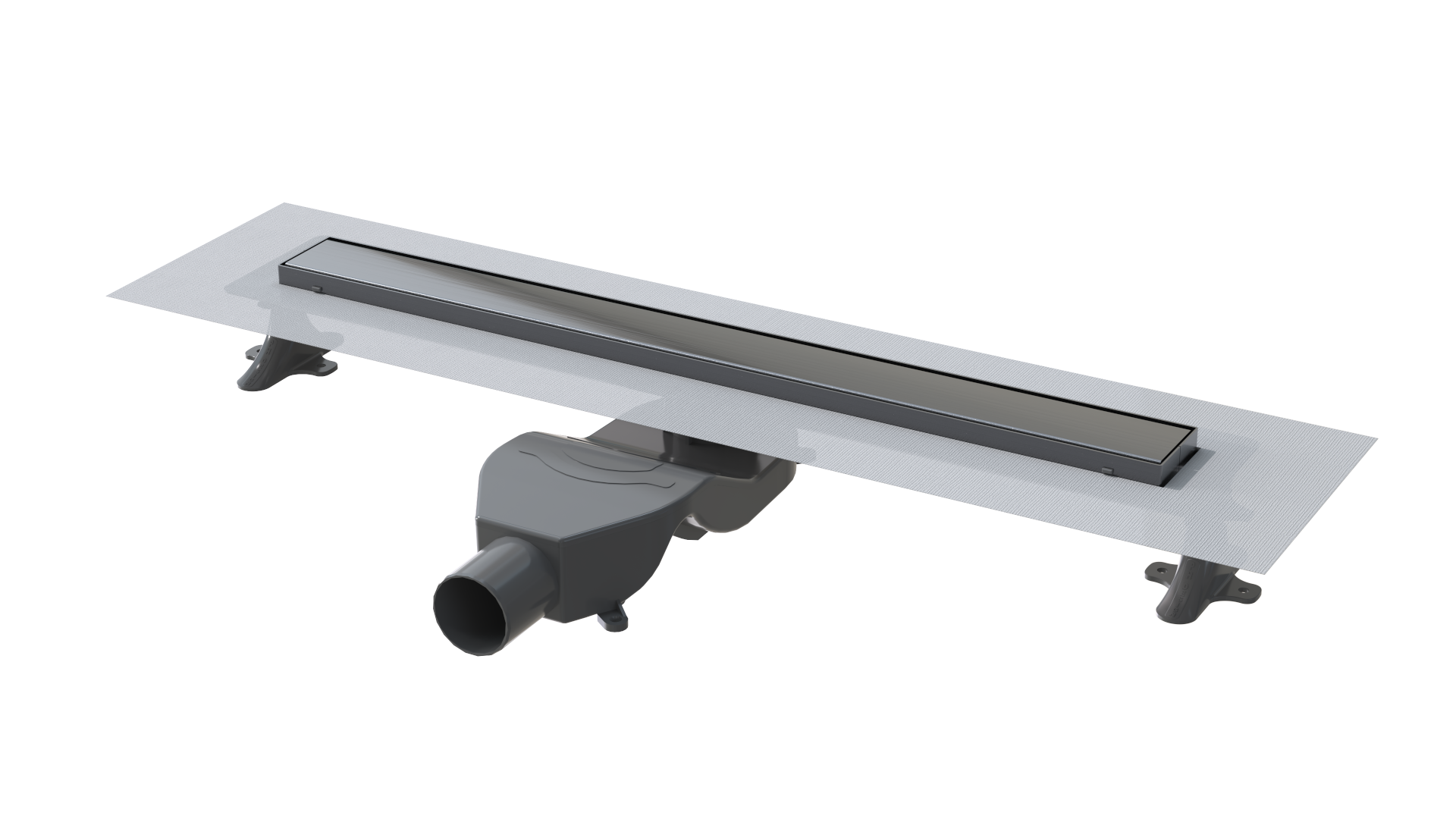 душевой лоток boheme premium linear 80 см оружейная сталь