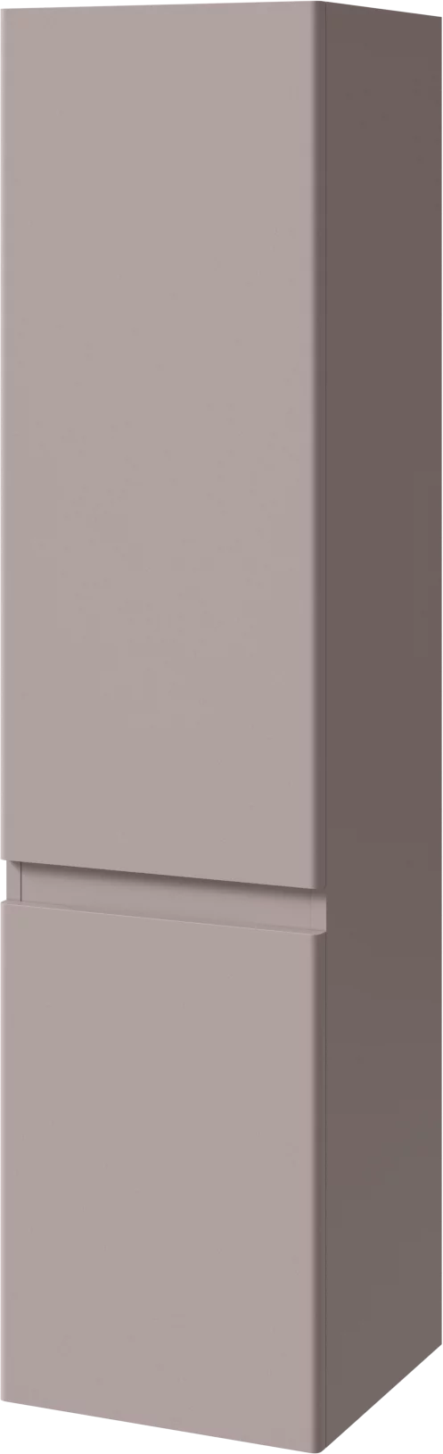 шкаф-пенал подвесной caprigo forte 35 36150l eml-b066 левый, коричневый матовый