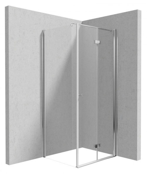 душевой уголок deante kerria plus walk-in 100x80 прозрачное стекло / профиль хром