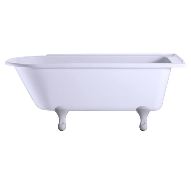 ванна акриловая burlington hampton e14 170x75 с ножками e10whi белыми (правая)