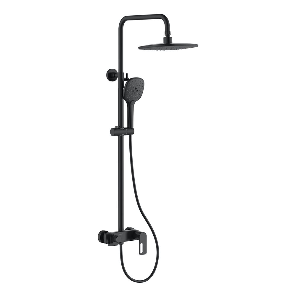 душевая стойка black&white gravity gl-9102-mb черный матовый