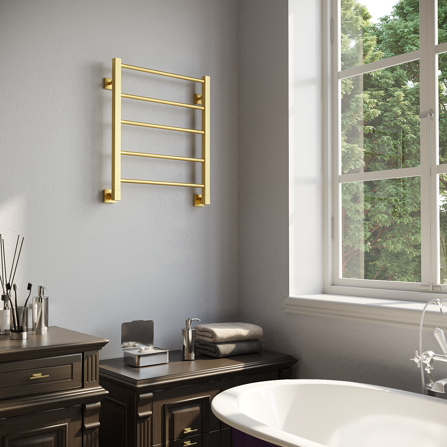 полотенцесушитель водяной stinox classic 50x60 золото сатин