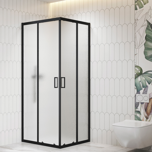 душевой уголок rgw classic cl-36-b 90x90 стекло cora / профиль черный