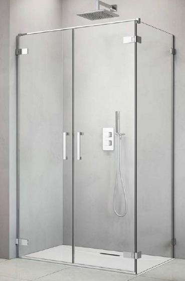 душевой уголок radaway arta dwd+s 100x80 прозрачное/хром