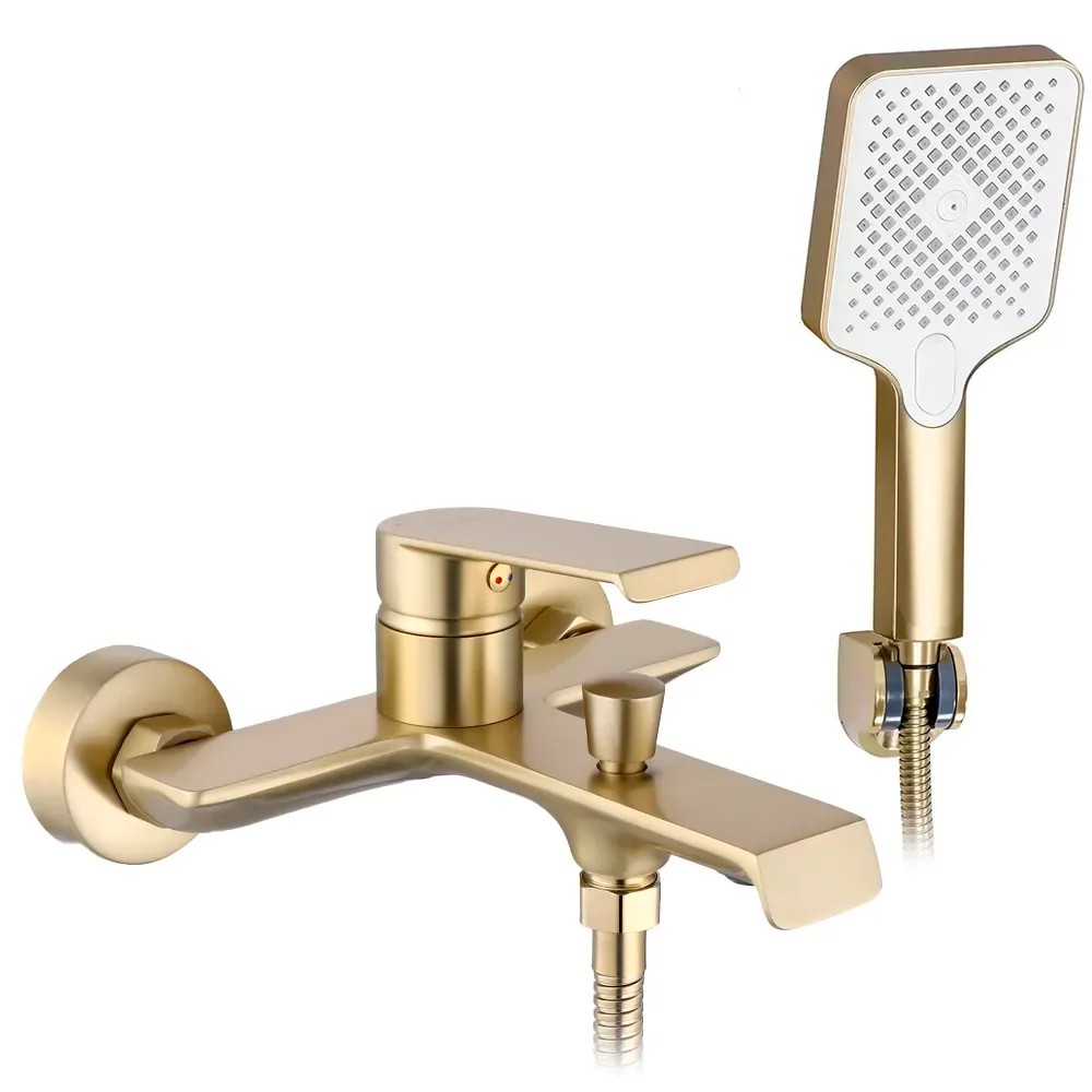 смеситель для ванны rea hass gold matt b7100 золотой матовый