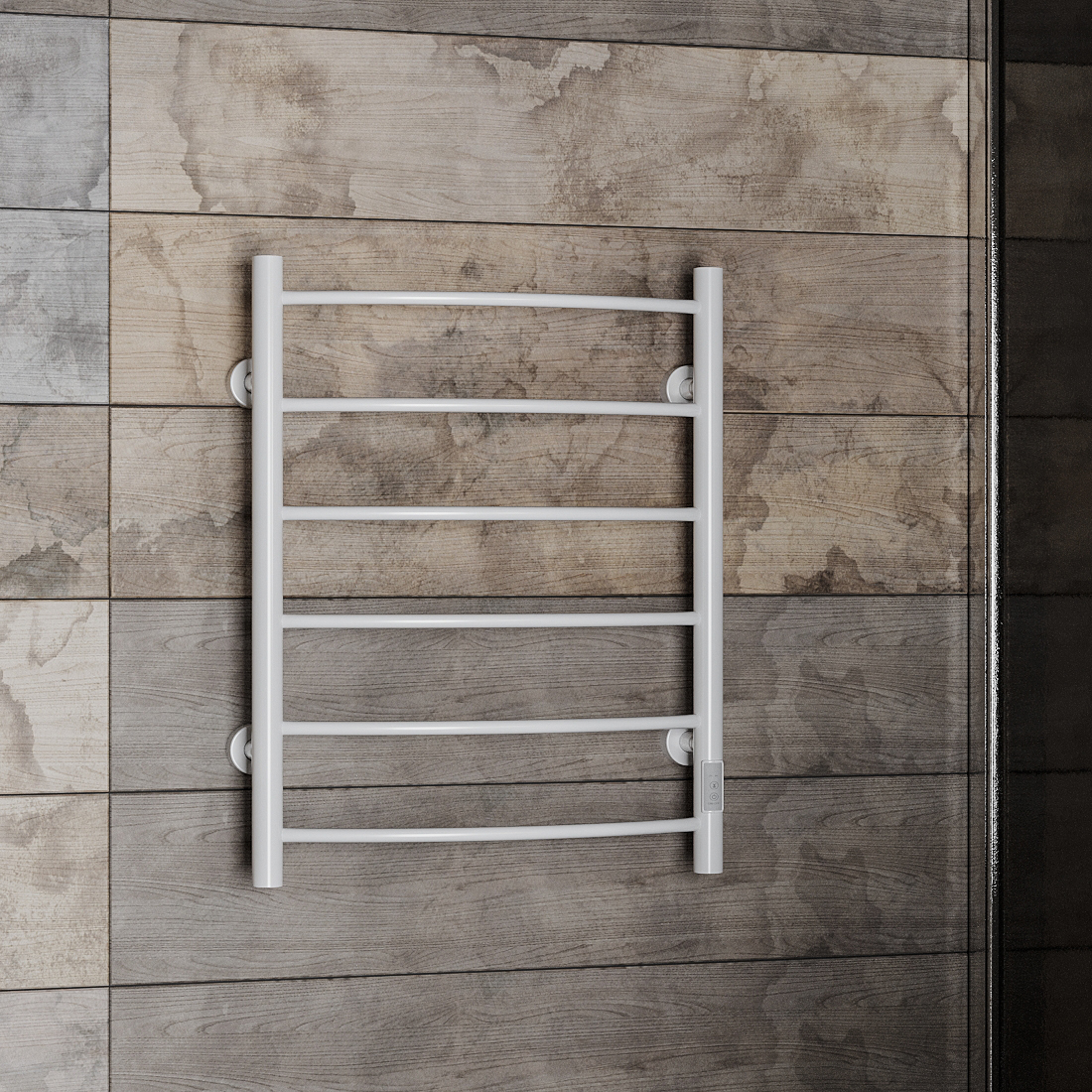 полотенцесушитель электрический roxen santi 530x650 белый