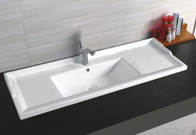 умывальник встраиваемый ceramalux 840-120 белый