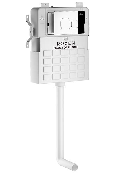 комплект roxen attach 915079 3в1 клавиша хром глянцевый