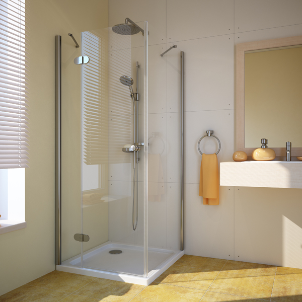 душевой уголок gutewetter lux square gk-103 100x100 (бронза)