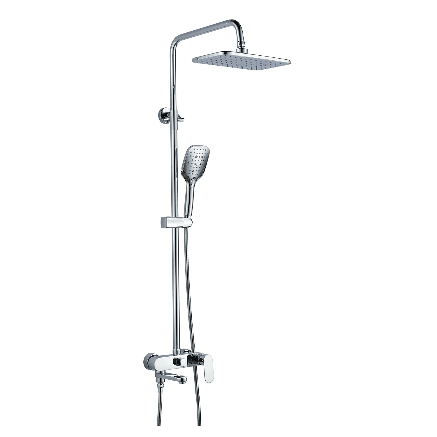 душевая стойка shevanik s8636 хром