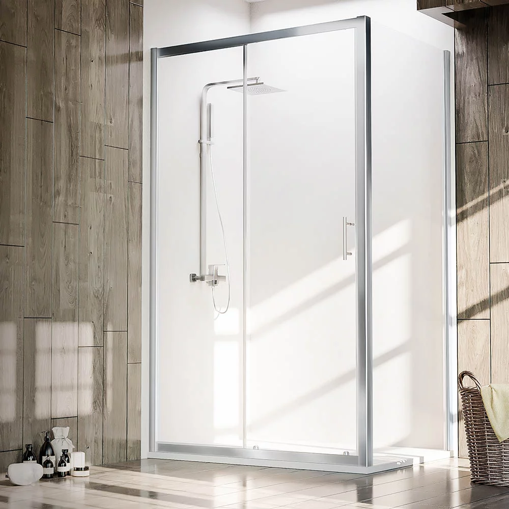 душевой уголок veconi rovigo rv-072 150x100 прозрачные стекла / профиль хром