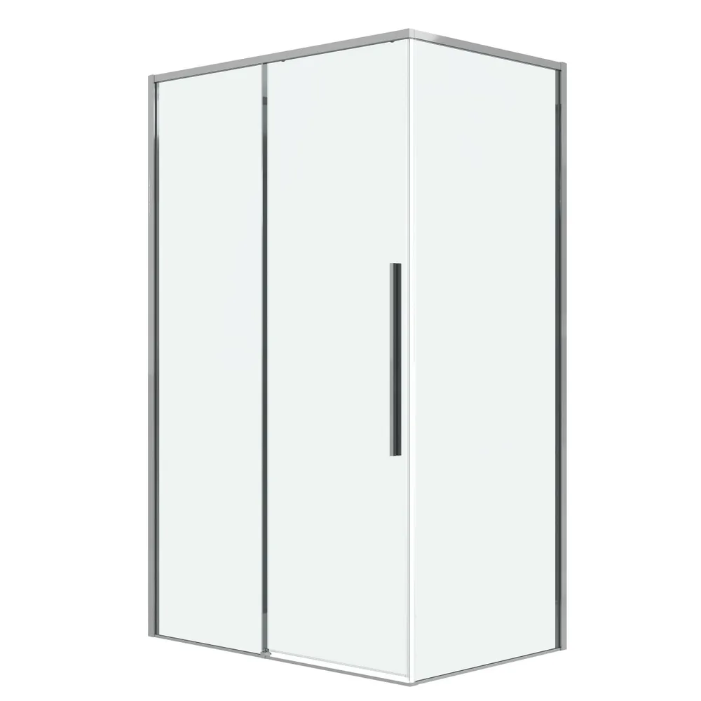 душевой уголок grossman galaxy 100x80 стекло прозрачное / профиль хром