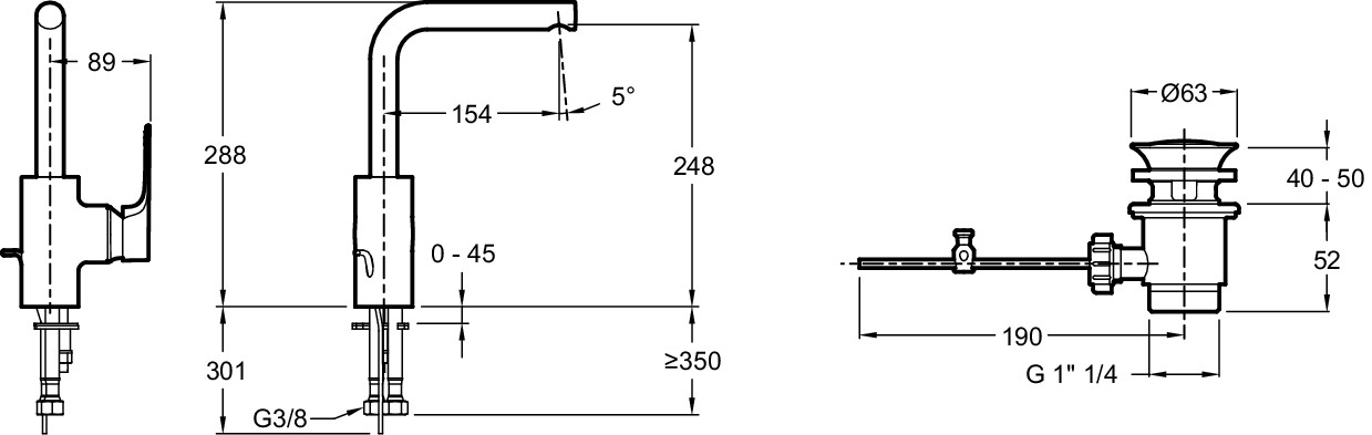 Душевой уголок Gutewetter Practic Rectan GK-402 95x75 (матовый хром/стекло матовое) фото 3 душевой уголок gutewetter practic rectan gk-402 95x75 (матовый хром/стекло матовое) фото 3