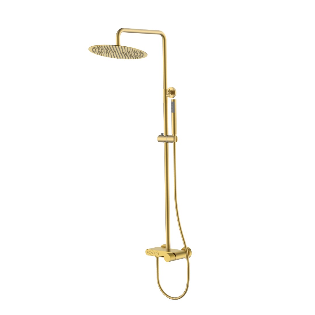душевая стойка boheme stick spirale matt gold 128-mg.4 матовое золото