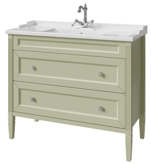 тумба напольная caprigo albion concept 100 34014-sf024 зеленый матовый