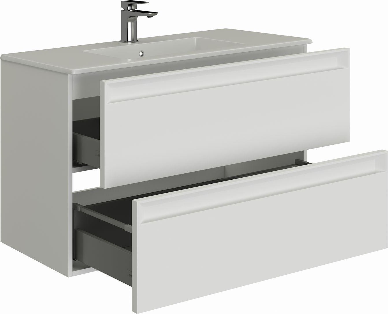 тумба под умывальник allen brau eclipse 80 1.e1002.wm 2.0 белый матовый