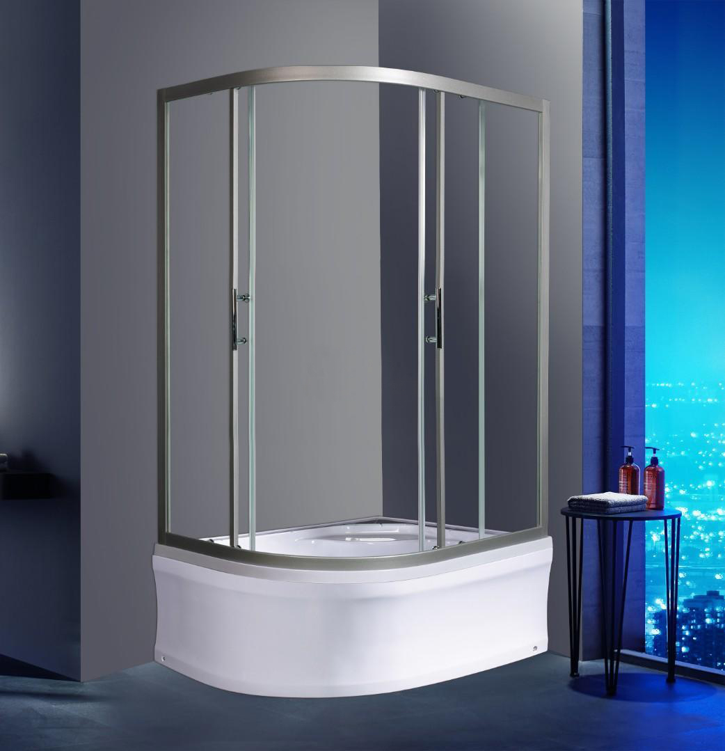 Душевой уголок Gutewetter Practic Rectan GK-404 120x70 (матовый хром/полистирол lines) фото 2 душевой уголок gutewetter practic rectan gk-404 120x70 (матовый хром/полистирол lines) фото 2