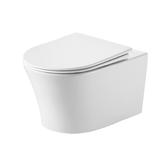 унитаз подвесной grossman thin rim gr-5604sq 36x52 сиденье микролифт, белый глянец