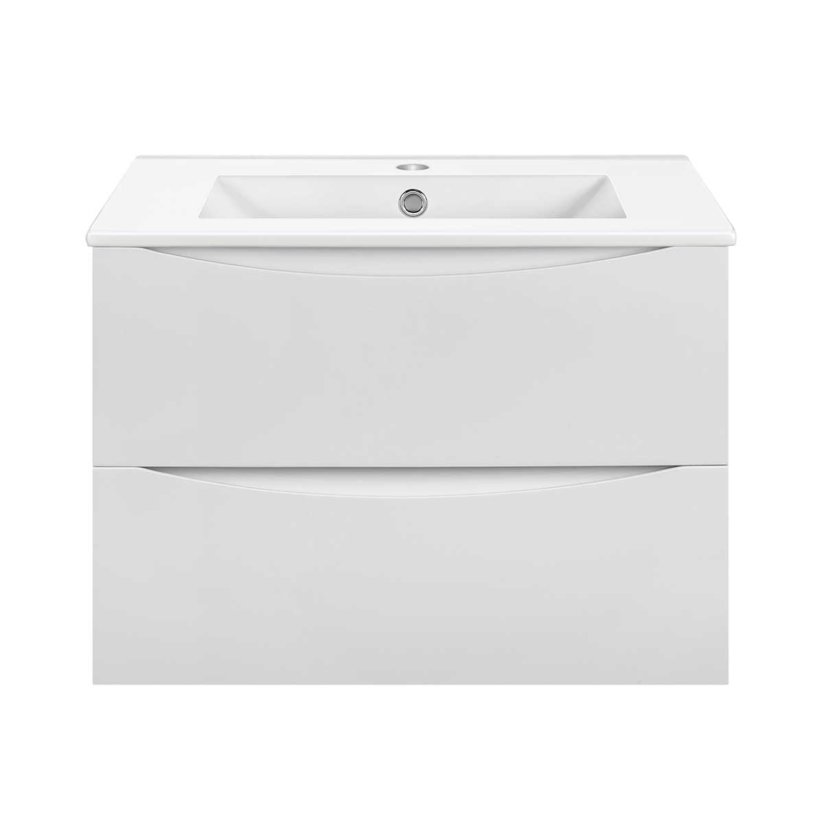 тумба подвесная vincea mia slim 600 g.white vmc-2mc600s1gw белый глянец