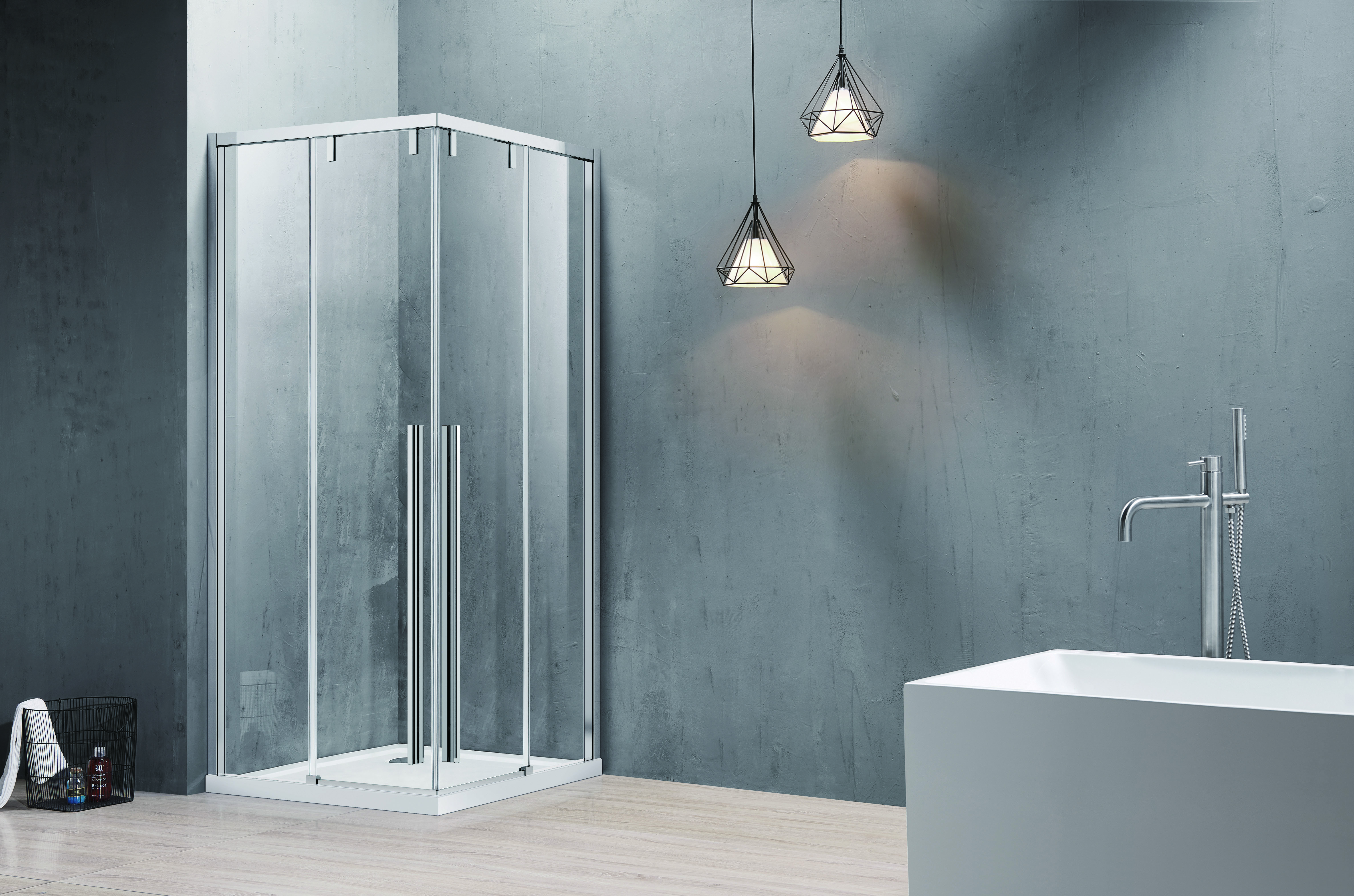 Душевой уголок Gutewetter Practic Square GK-422 120x120 (матовый хром/стекло матовое) фото 6 душевой уголок gutewetter practic square gk-422 120x120 (матовый хром/стекло матовое) фото 6