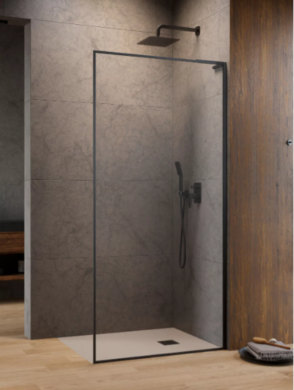 душевой уголок radaway modo f sl brushed gunmetal ii 90x200 правый, стекла прозрачные, профиль брашированная оружейная сталь