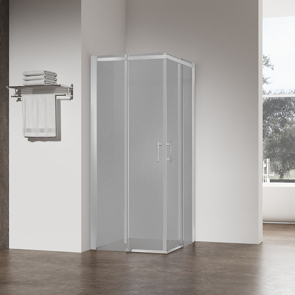 душевой уголок veconi rv-50ch-l 100x80 стекло pear / профиль хром