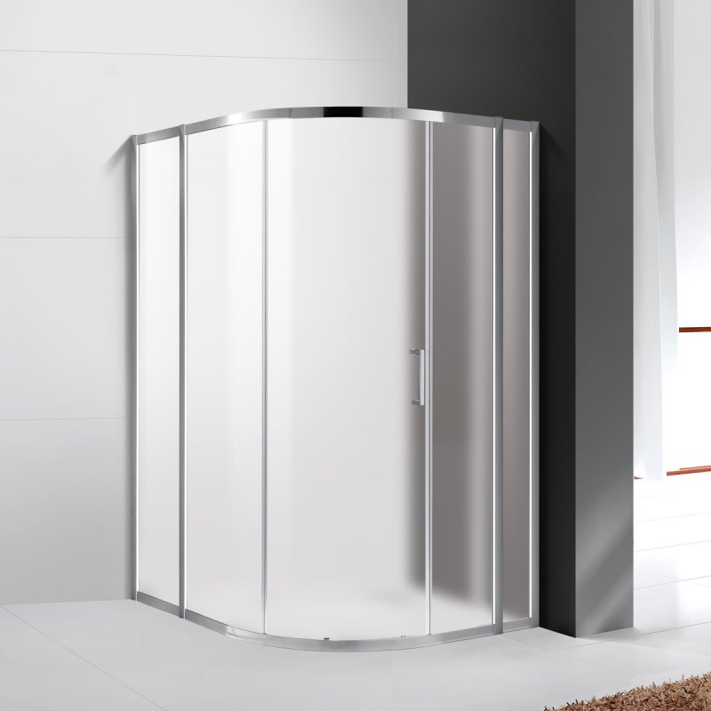 душевой уголок cezares molveno-rh-11-130/120-p-cr 130x120 стекла рифленые, профиль хром