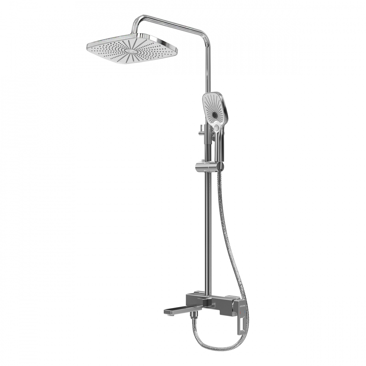 душевая стойка grossman pragma 500.k35.03.100 хром глянцевый