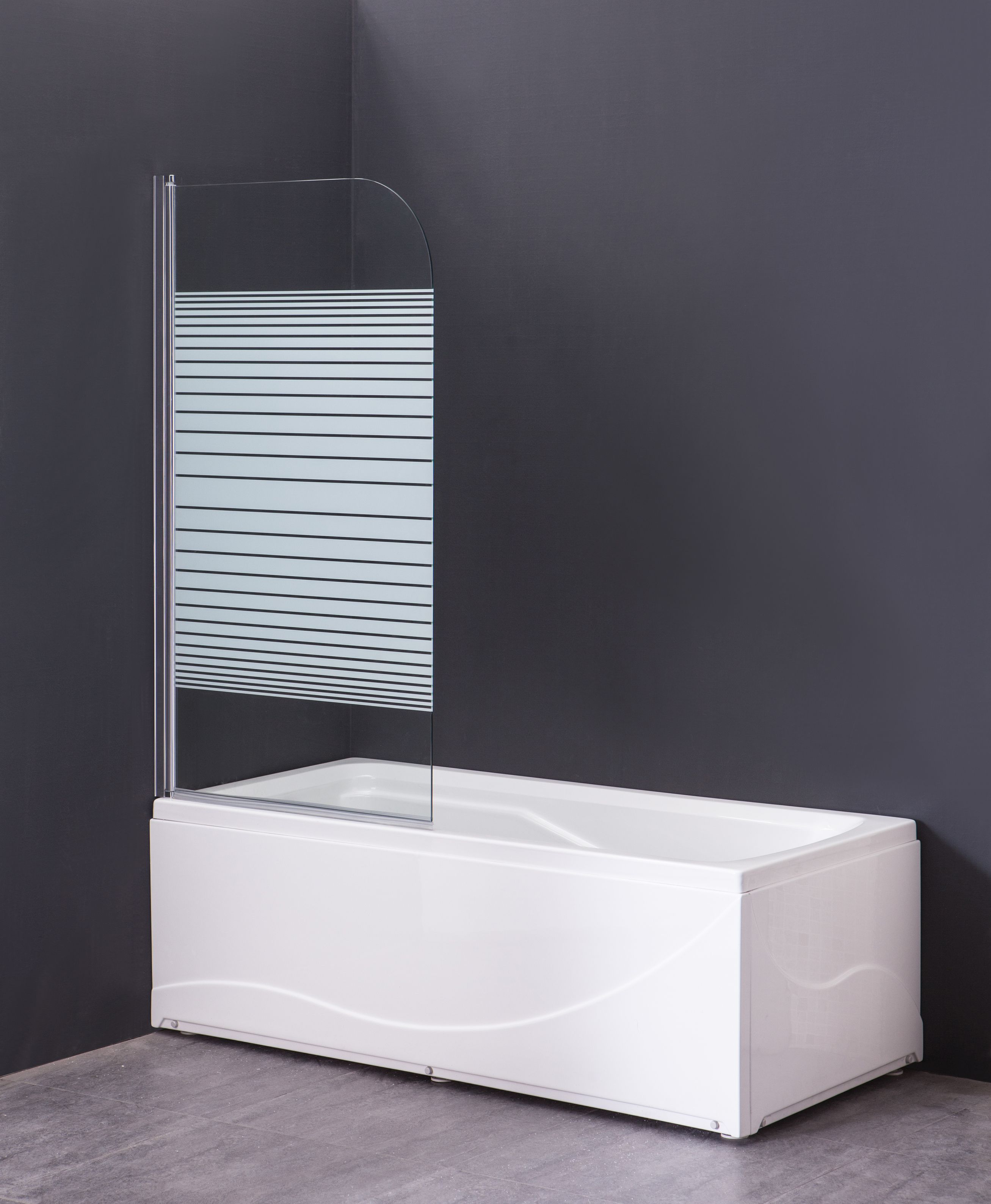 Душевой уголок Gutewetter Practic Square GK-401 90x90 (матовый хром/полистирол lines) фото 2 душевой уголок gutewetter practic square gk-401 90x90 (матовый хром/полистирол lines) фото 2
