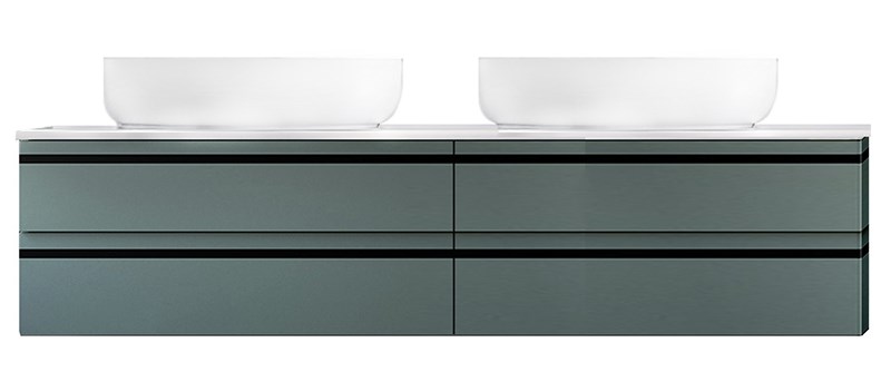 тумба подвесная kolpa-san alexis oa 150 green, зеленый