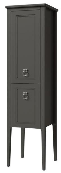 шкаф-пенал напольный caprigo jersey 34350 l-sf019 левый, графит