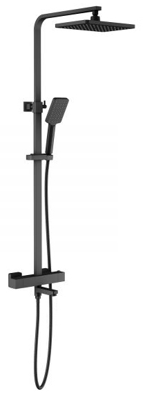 душевая стойка timo tetra-тhermo sx-0169/03 с термостатом черный