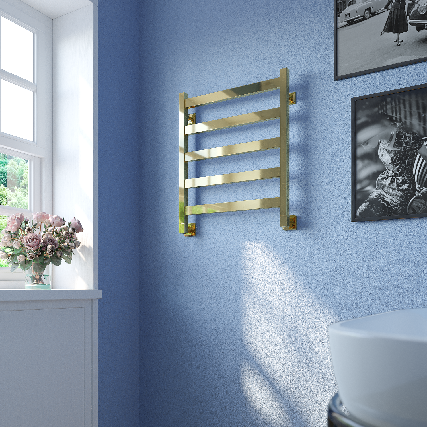 полотенцесушитель водяной stinox verona 50x60 золото глянец