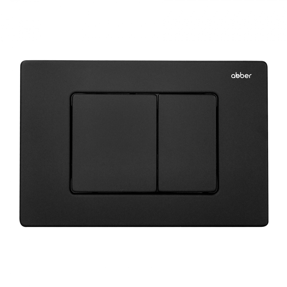 кнопка смыва abber ac0120mb черный матовый