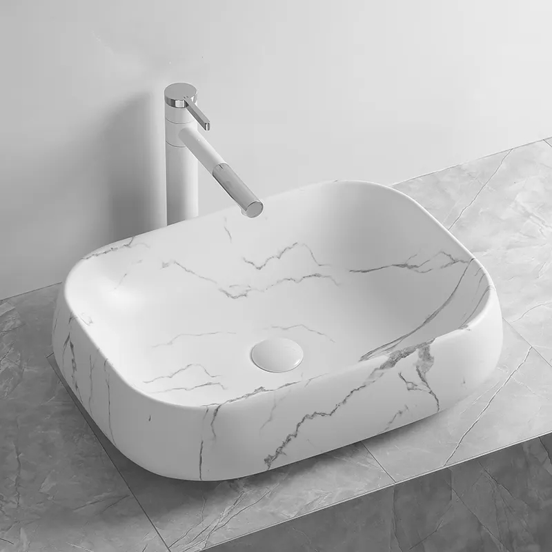 умывальник накладной cerutti spa cr0086 mmw2 56,5x40 мрамор белый матовый