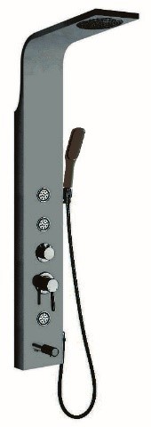 душевая панель rgw sp-05 b 1500x200 черный