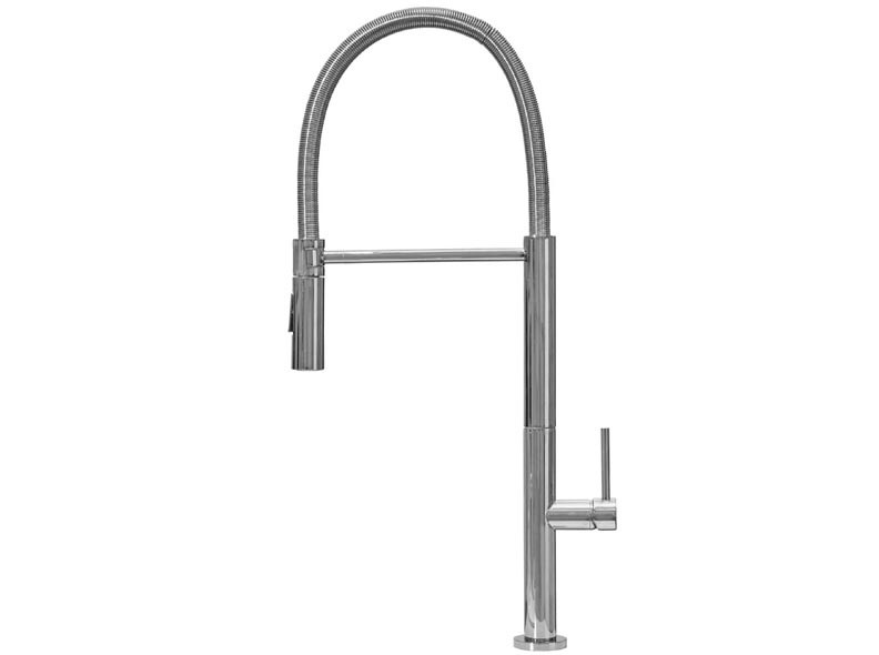 смеситель для кухни ahati kemi km803019 с гибким изливом хром