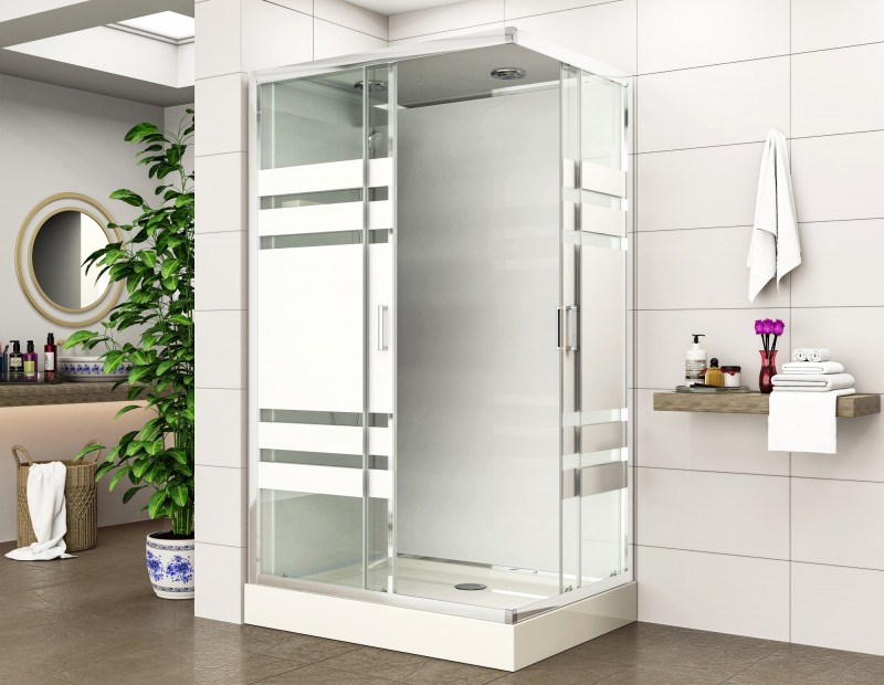 душевая кабина esbano ese-129 ckru 120x90 стекла с рисунком, профиль глянцевый хром