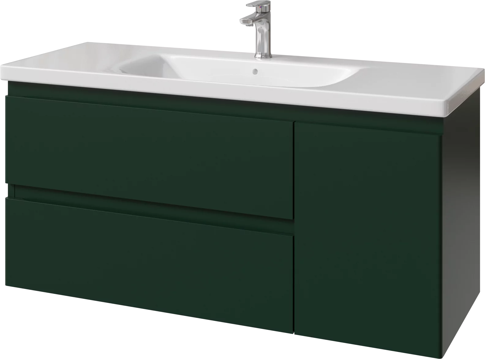тумба подвесная caprigo forte 120 36117r eml-b134 зеленый матовый