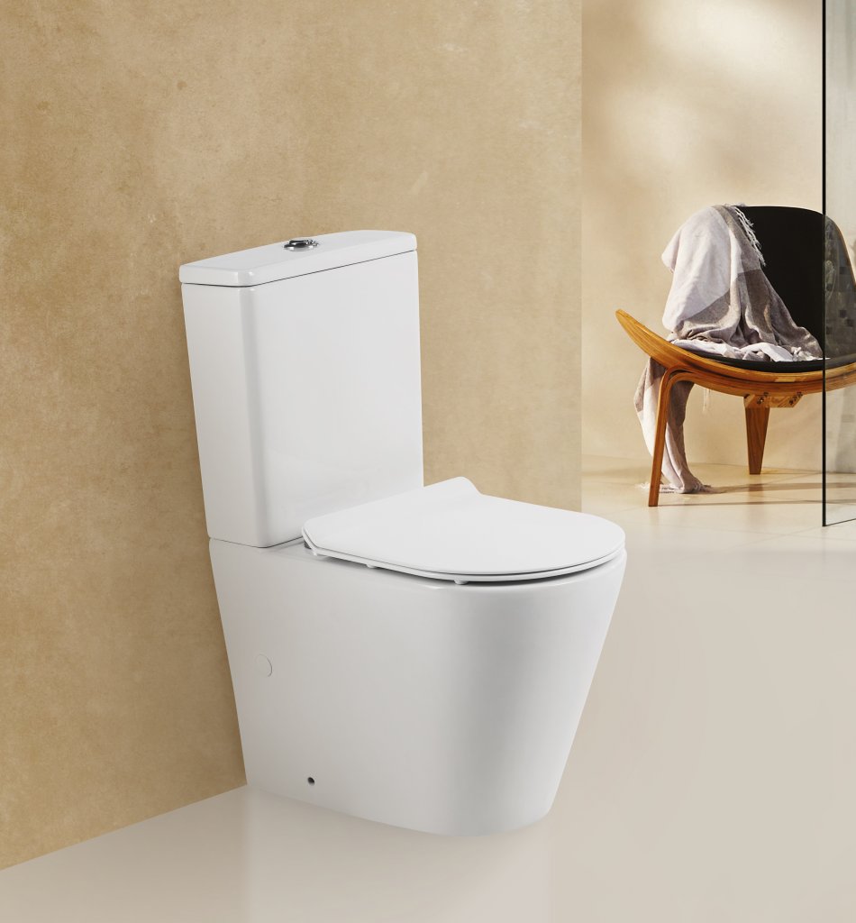 чаша унитаза безободкового belbagno flay-r bb2149cpr p-trap белая