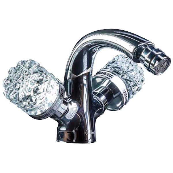 смеситель для биде boheme crystal 276-crst хром, ручки хрусталь