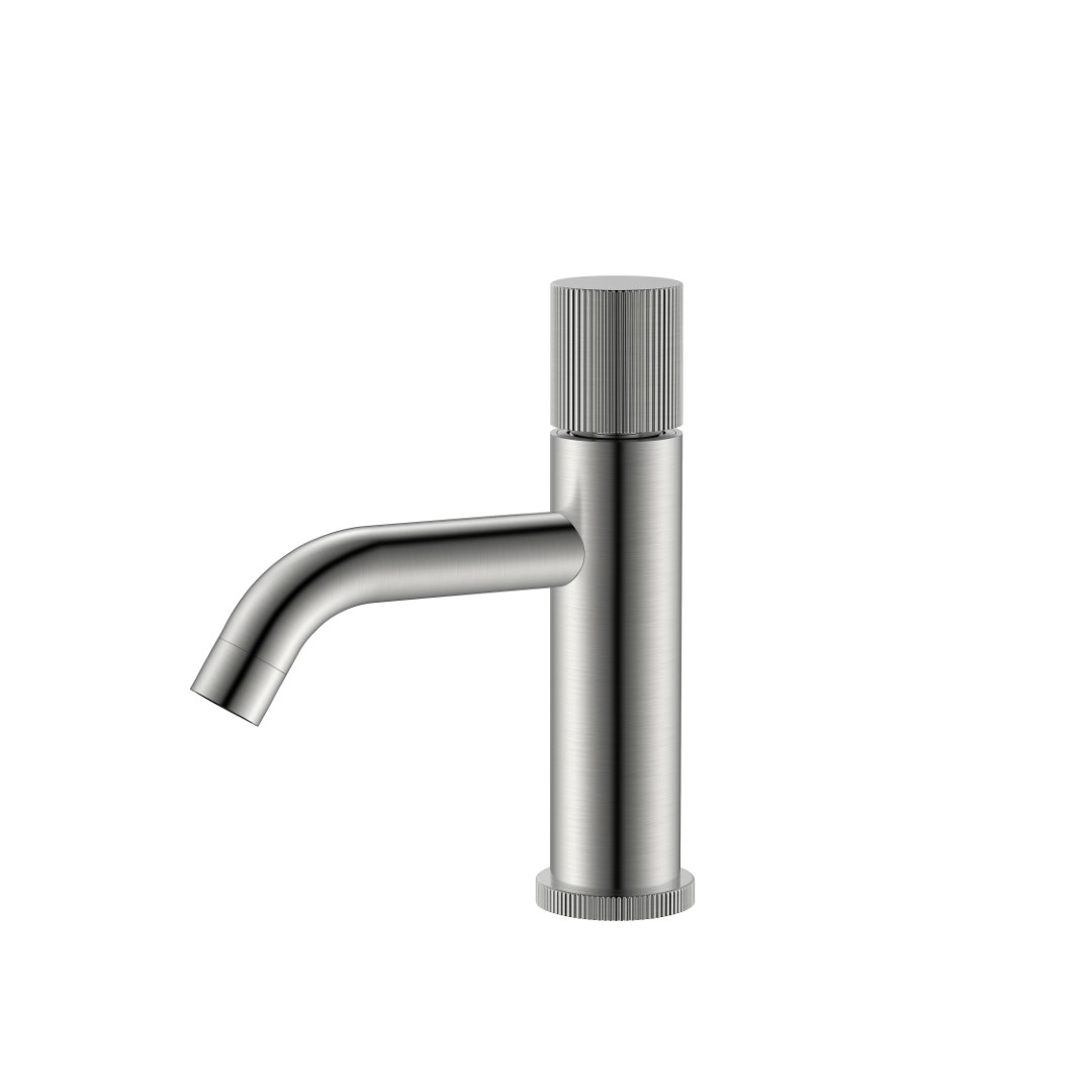 смеситель для умывальника boheme stick nikel brush linea 121-nb.3 никель