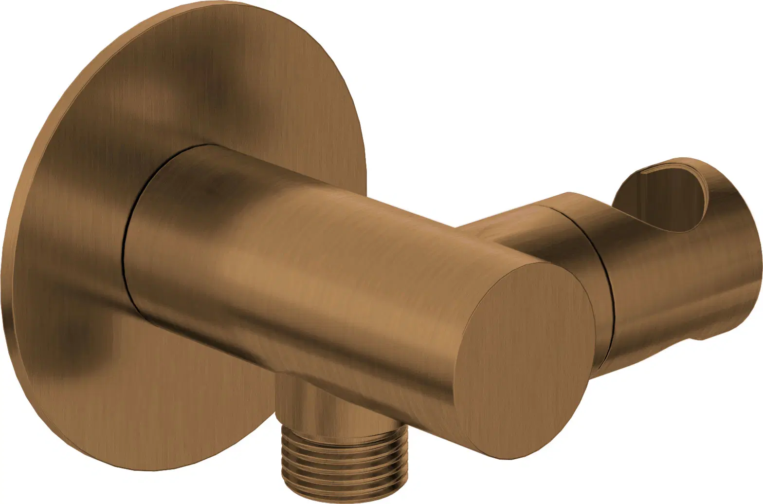 угловой соединитель с держателем лейки deante silia bronze br nqs_c57k брашированная бронза