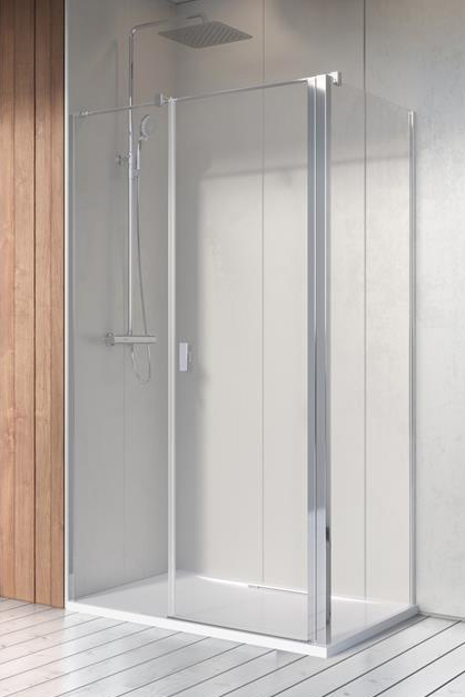 душевой уголок radaway nes 8 kds ii 90x90 стекла прозрачные, профиль хром