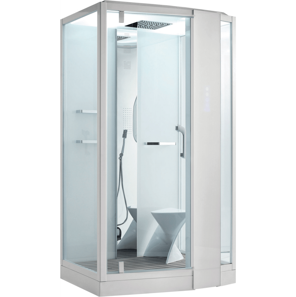 душевая кабина orans sr-89105 s white r 120x90 белая с турецкой баней
