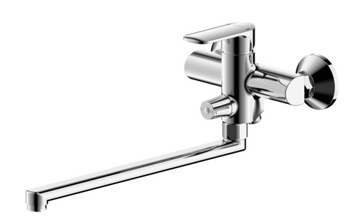 смеситель для ванны bravat  louise  f6191183cp-01l-rus