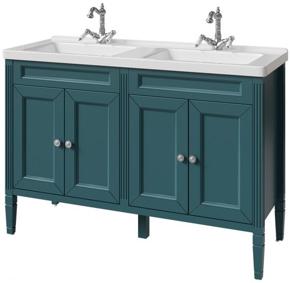 тумба напольная caprigo albion concept 125 34020-sf013 синий глянец