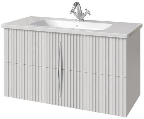 тумба подвесная caprigo novara 100 35917-sf027 белый матовый
